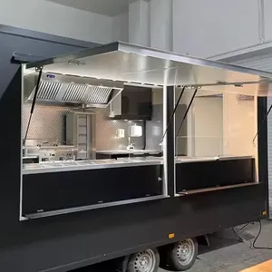 EPA approved Factory Mobile Food Truck Hot-Selling Mobile Food Trailer Street Kitchen Food Trailer Caravanz