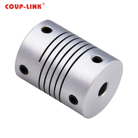 COUP-LINK Accouplement à ressort métallique monobloc compact et flexible à spirale fendue pour l'automatisation industrielle et les machines CNC