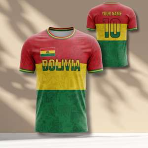 Custom <b>Name</b> and Number Bolivian Soccer Shirt Set 2026 for World <b>Cup</b> Fan Jerseys - Product Image 1