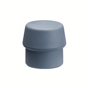 Marteau de percussion SIMPLEX en TPE moyen-dur, gris moyen, tête de marteau à face souple de 50 mm, HALDER - Product Image 3
