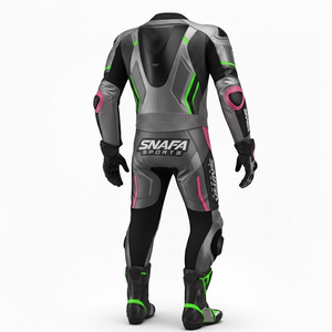Combinaison en cuir de course professionnelle pour moto, logo personnalisé, combinaison de course pour motard, fabricant professionnel de combinaisons en cuir de moto - Product Image 2