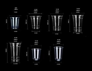 أكواب بلاستيكية للبيع بالجملة أكواب بلاستيكية للحليب والشاي أكواب بلاستيكية للاستعمال مرة واحدة لأكواب العصير - Product Image 4