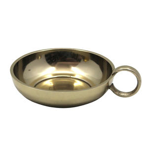 Bougeoir en aluminium pour décoration de maison avec poignée en cuivre plaqué couleur marron pour décoration de mariage - Product Image 3