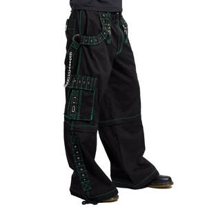 Pantalones Góticos Negros para Hombre, Moda Alternativa, Diseño Convertible Punk, Venta al por Mayor 2026 - Product Image 2