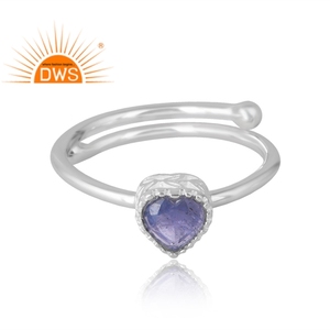 Anillo de piedras preciosas de tanzanita Natural de Plata de Ley 925 más vendido, joyería personalizada para mujer, regalo para ella - Product Image 3