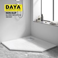 Nampan Pancuran Batu Mandi, untuk UK furnitur kamar mandi Custom panci lantai Pancuran batu buatan ukuran Bespoke