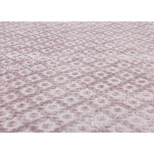 Alfombras Clásicas de Viscosa Tejidas a Mano, Diseño Geométrico Abstracto en Rosa y Morado, para Entrada del Hogar, Técnica Jacquard, 10 mm - Product Image 3