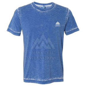 Service OEM T-shirts légers pour hommes en denim délavé T-shirts tendance pour hommes en denim délavé coupe ajustée - Product Image 6