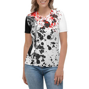 Meilleure vente en gros Prix Custom Made Women Tee Shirt à bas prix T-shirts à manches courtes imprimés par sublimation Respirant - Product Image 2