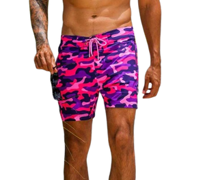 Pantalones cortos de entrenamiento personalizados por sublimación para hombres, pantalones cortos de malla, pantalones cortos deportivos de doble capa para gimnasio y correr - Product Image 3