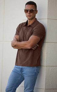 เสื้อโปโลผู้ชายคุณภาพสูงแบบเรียบง่าย สไตล์ลำลอง ปักโลโก้ได้ตามต้องการ มีกระเป๋าเสื้อ สีพื้น แขนสั้น - Product Image 3