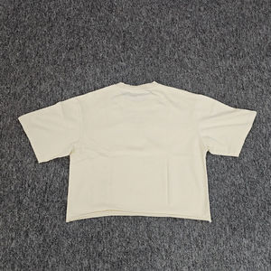 Camiseta personalizada para hombre, camiseta cuadrada desgastada, diseño lavado desteñido vintage con cuello doble y manga larga, estilo informal, venta al por mayor - Product Image 4