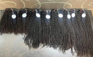 Sud indien vapeur bouclés Remy Extensions de cheveux 10-30 pouces faisceaux de cheveux humains courte longueur matière première perruque - Product Image 3