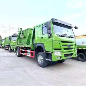 Camión de basura usado 6X4 con brazo oscilante y gancho elevador, compactador de residuos, diésel EURO 5, venta al por mayor - Product Image 4