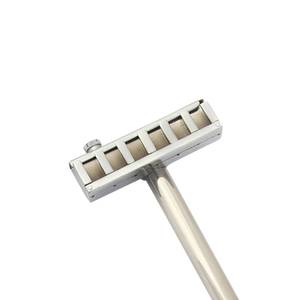 Marteau d'identification vétérinaire pour animaux d'élevage avec fixation latérale, 1 rangée, corps en acier inoxydable - Product Image 5