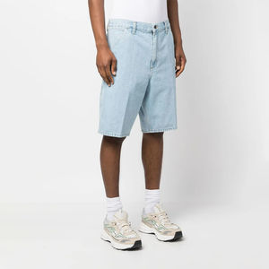 Shorts en jean baggy vintage pour hommes coupe ample demi-pantalon style de rue inspiré des vêtements de travail mode d'été en gros Shorts en jean - Product Image 3