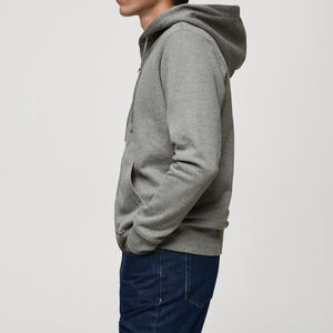 Full Zipper <b>Hoodie</b> High Quality 100% Cotton <b>Men's</b> Winter Custom Printing Full <b>Zip</b> up Fleece Heavyweight <b>Pocket</b> <b>Hoodie</b> - Product Image 5