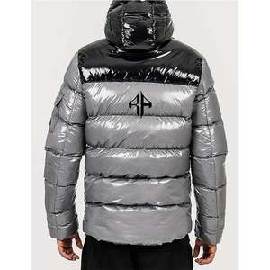 Chaqueta acolchada con cremallera estampada transpirable de poliéster 100% nueva chaqueta de invierno con logotipo personalizado más vendida de ATLANTIC - Product Image 2