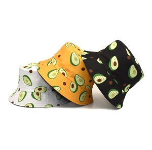 Chapeau Seau Réversible Unisexe sur Mesure en Denim, Marque Privée, Motif Argyle Compactable en Velours, Dessin Animé Noir pour Voyage - Product Image 1