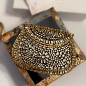 Bolso de Noche Elegante con Mosaico y Decoración Artesanal, Bolso de Mano Multicolor para Bodas y Fiestas - Product Image 2