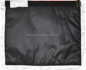 Nouveau tablier de haute qualité Master Blue Lodge-Master Mason Blue Lodge California Regulation Tablier-Red Machine Embroidery - Product Image 4