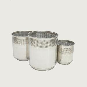 Pot de fleurs moderne en acier inoxydable revêtu de PE, résistant à la rouille, léger, capacité personnalisée pour une utilisation en intérieur/extérieur - Product Image 2