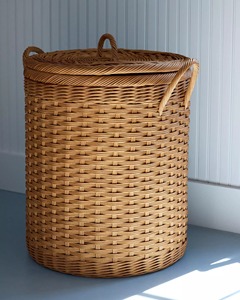 Multipurpose <b>lidded</b> rattan storage <b>basket</b> - Product Image 3
