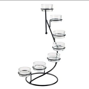 Elegant Metal Candle Holder for Home Hotel Table Lighting Decoration Unique Black Candle Jar for Wholesale Price - Product Image 1