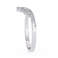 Bague Classique en Or Blanc, Rose et Jaune 14K de Qualité Export, Diamants Brillants de Laboratoire Certifiés IGI, Bande Personnalisée avec Diamant