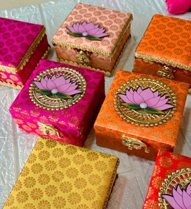 <b>Brass</b> Diya for Diwali Gift - Lotus Shaped Diya for Festive Decoration <b>Oil</b> Puja <b>Lamp</b> with Gift Box - Festive Gifting Item - Product Image 1