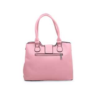 Personnalisé pour rose P35866 sac à main formel deux poignées grande capacité doublure en cuir véritable motif Saffiano chaînes Simple pour Summe - Product Image 1