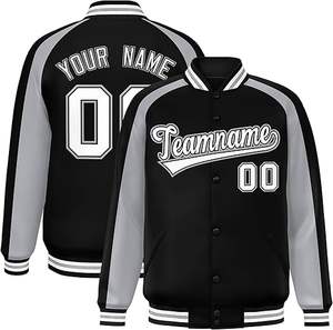 Top fabricant manteau de broderie hommes dernière conception Letterman veste d'hiver Street Wear Hip Hop veste manteau - Product Image 6