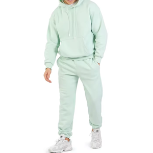 Ensemble de survêtement pour homme, jogging de haute qualité en coton French Terry, survêtement personnalisé, survêtement épais, pantalon de survêtement et sweat-shirt unisexe - Product Image 5