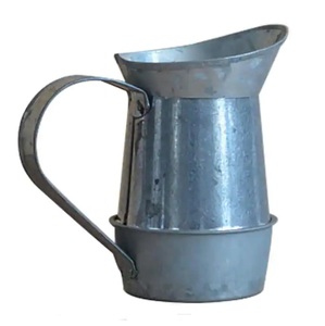 hot sale galvanized planter designed galvanized planter and flower with wooden handle garden decor flower bucket - Product Image 1