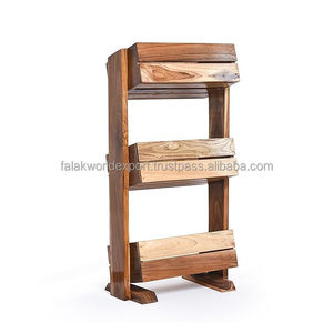 Contenedores de almacenamiento de cocina de bambú personalizados, organizador de 3 niveles con ruedas para pan, almacenamiento de frutas y verduras de Falak World Export - Product Image 3