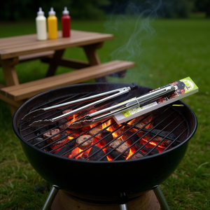 Pinzas para Barbacoa de Acero Inoxidable con Bloqueo Chrome PI450 de 45 cm, Herramientas para Barbacoa - Product Image 3