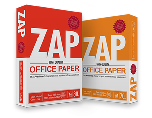 Papier copie blanc haute qualité ZAP Office A4 70g, haute capacité, pour équipement de bureau moderne - Product Image 1