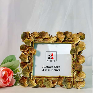 Marco de fotos de metal dorado adornado de lujo | Marco decorativo de estilo barroco Vintage para exhibición de mesa y repisa - Product Image 2