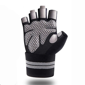 Wholesale Customized Logo Durable Gym Weightlifting <b>Gloves</b> Polyester & Leather Unisex Workout <b>Gloves</b> fitness training <b>gloves</b> - Product Image 6