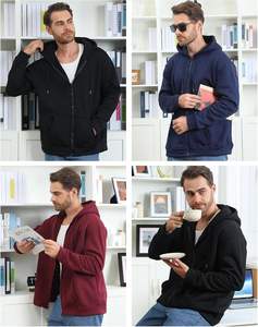 Sudadera con Capucha Premium de Tejido de Felpa, Cierre de Cremallera, Tela Suave, Cálida para Invierno, Ropa Formal, Secado Rápido, Fabricante Mayorista OEM ODM en Bangladés - Product Image 1
