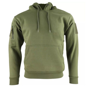 Sweat-shirt à capuche court en coton 100% de haute qualité, sans cordon, en molleton épais, écologique, design à épaules tombantes personnalisé - Product Image 1