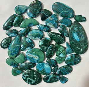 Cabujón de malaquita de crisocola Natural de grado AAA +, piedra suelta de alta calidad para fabricación de joyas personalizadas, precio de colgante al por mayor - Product Image 2