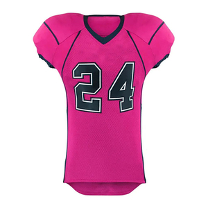 Prix d'usine Maillot de football américain grande taille à la mode Nouveau design Uniforme Manches courtes Personnalisable pour votre propre style - Product Image 2
