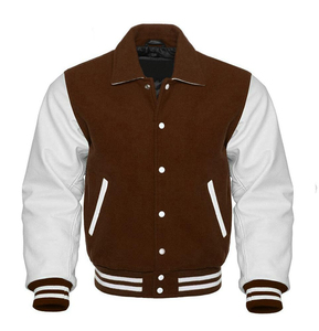 2025 chaquetas profesionales de cuero Letterman Varsity para hombres y mujeres logotipo personalizado invierno alta calidad al por mayor - Product Image 5