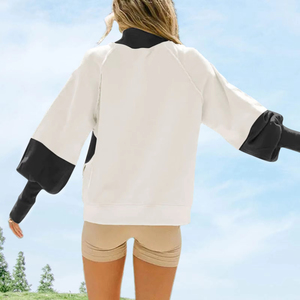 Imprimé personnalisé pas cher prix vierge femmes sweats femmes Hip Hop pulls style de rue anti-boulochage respirant à capuche pour femme - Product Image 6