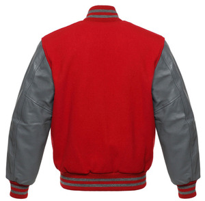 2026 Custom Varsity Jacket Men <b>Crafted</b> With High Quality Durable Fabric and Patchwork Leather Sleeves Plus Size Lettermen Jacket - Product Image 2