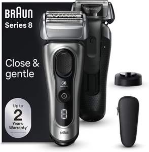Braun Series 8 8517S Galvano Silver Afeitadora eléctrica Hombres 4 + 1 Elementos de afeitado de precisión Recortadora de pelo largo Wet/Dry Car Home - Product Image 2
