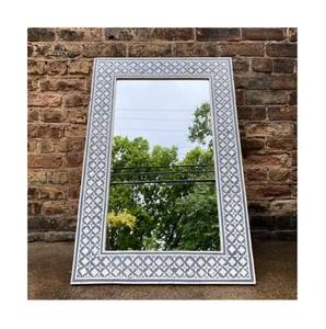 Handcrafted <b>MOP</b> Mirror Frame Traditional Mother Of Pearl Inlay For Classic Home Interior <b>Wall</b> Decoration - Product Image 4