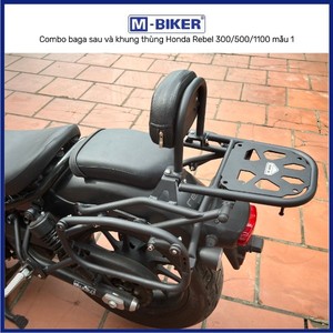 ชุดอุปกรณ์เสริมสำหรับรถมอเตอร์ไซค์ Rebel 300/500/1100 ประกอบด้วย กล่องเก็บของติดข้างรถ กล่องเก็บของติดถังน้ำมัน  และกระเป๋าเครื่องมือทรงสี่เหลี่ยมขนาดใหญ่ - Product Image 6