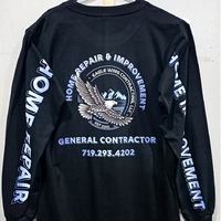 T-shirts pour hommes en coton tricoté 100% personnalisés avec impression sérigraphique |   Chemise à manches longues respirante, coupe classique, écologique, personnalisable OEM